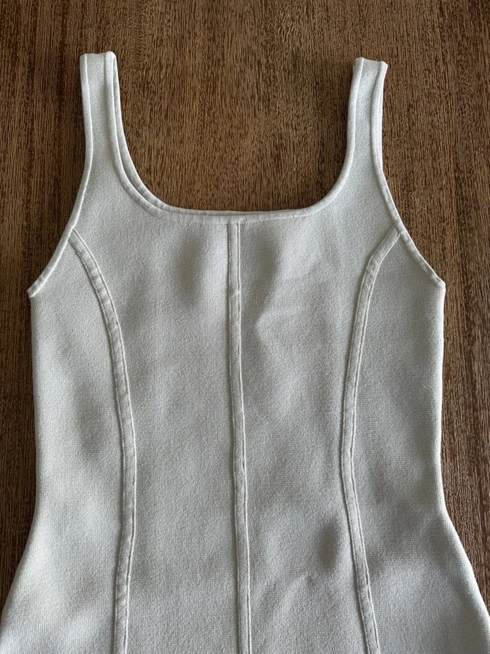 EUC Babaton cream tank bodycon dress size small - Picture 4 of 8